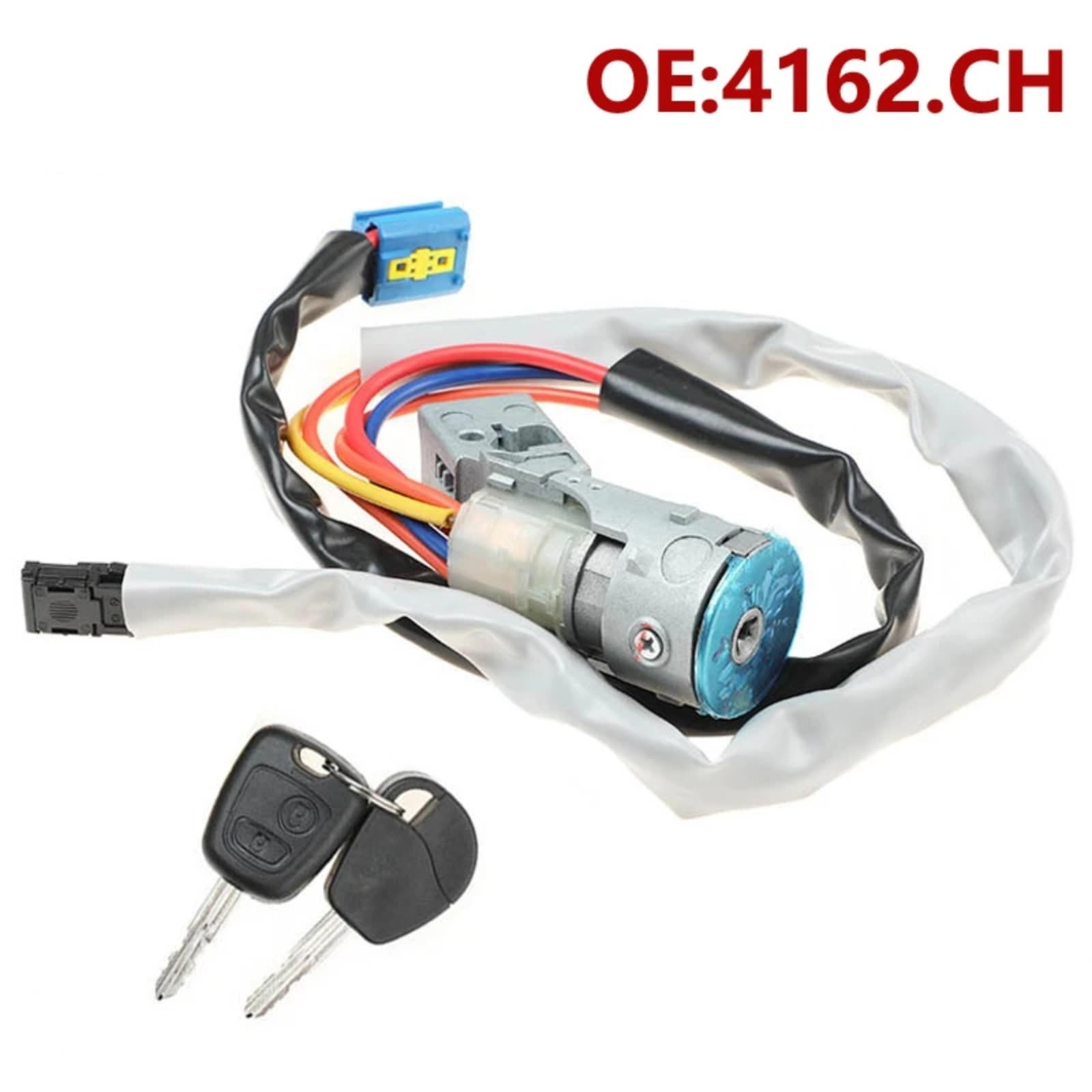 Cilindro de Cerradura del Interruptor de Arranque del Coche con 2 Llaves para Citroën Berlingo MK1 2002–2008 OE 4162CH 4162.CH Interruptor de Encendido