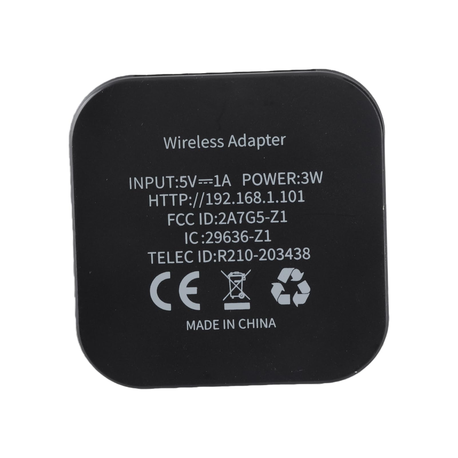 SIXRUN Adaptador Inalámbrico para Automóvil, Convierte con Cable a