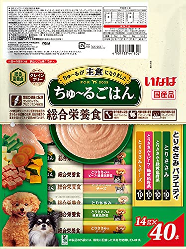 Amazon.co.jp: いなば ちゅ~るごはん とりささみバラエティ 40本 総合