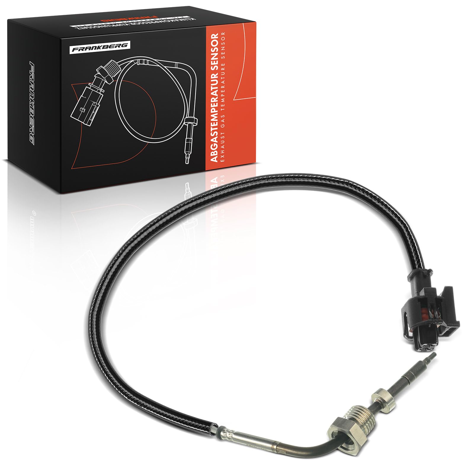 Frankberg Sensor de temperatura de gases de escape 2 Polos Compatible con Antara L07 Captiva C100 C140 Replace# 7451959,4803538
