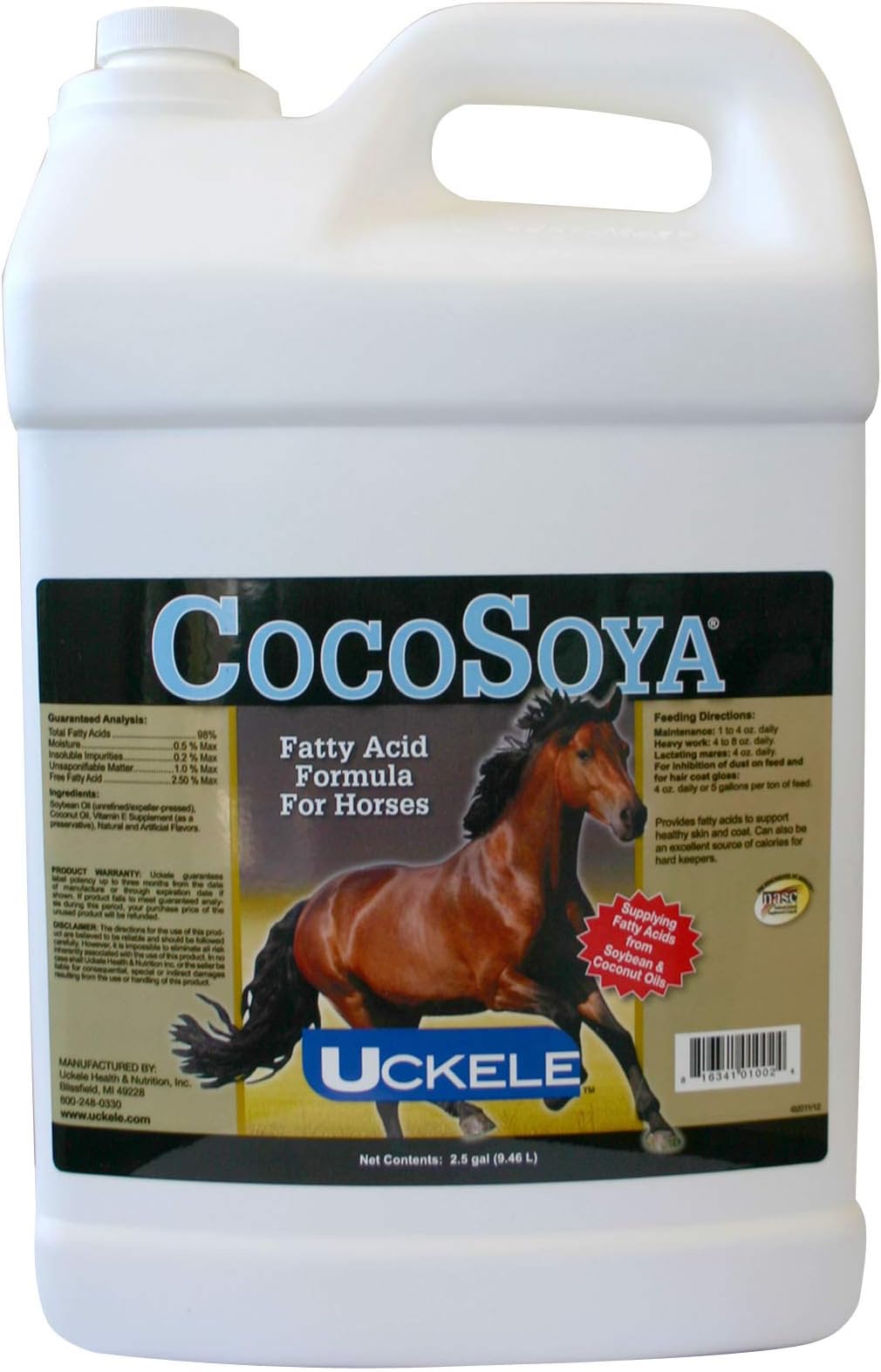 Uckele CocoOmega Granular Horse Supplement Fatty Acid Formula for Horses Equine