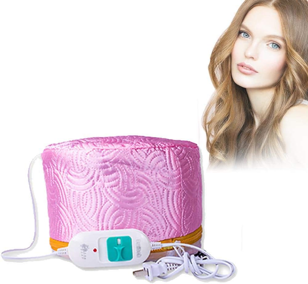 JJHZ Electric Heating Cap 3 Mode Temperature Adjustment Rapid Heating Hair Mask Oil Cap Heating Cap Hair Care Inverted Film Oil Cap Temperature Controlling