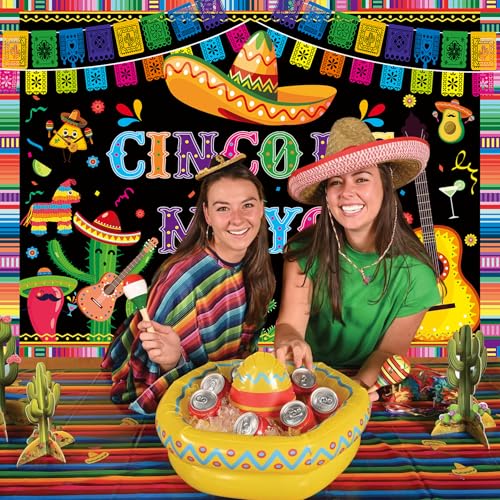 Fondo Fotográfico Cinco de Mayo 82x59 pulgadas miniatura 2