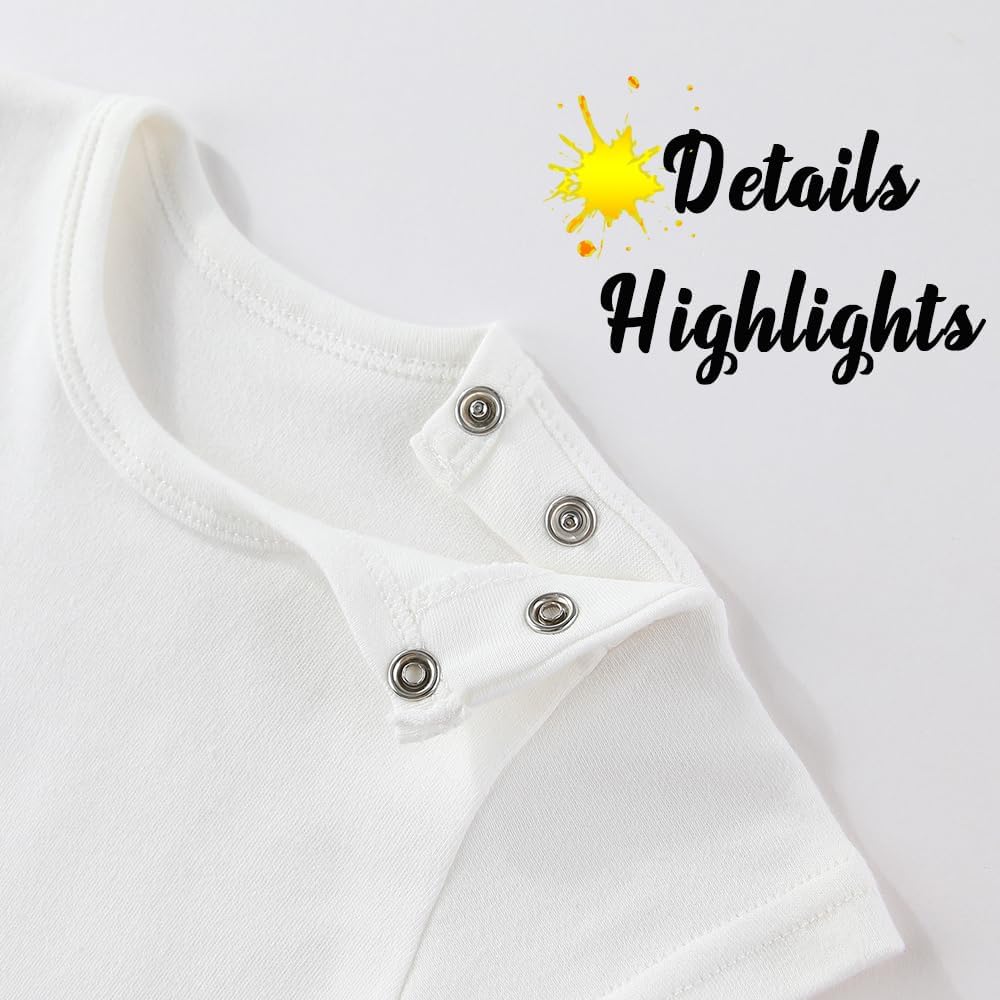 Pack My Diapers I'm Going Hunting With Daddy Funny Bodysuit, Newborn Boy Clothes, Unisex Baby Short Sleeve Romper - Image 4