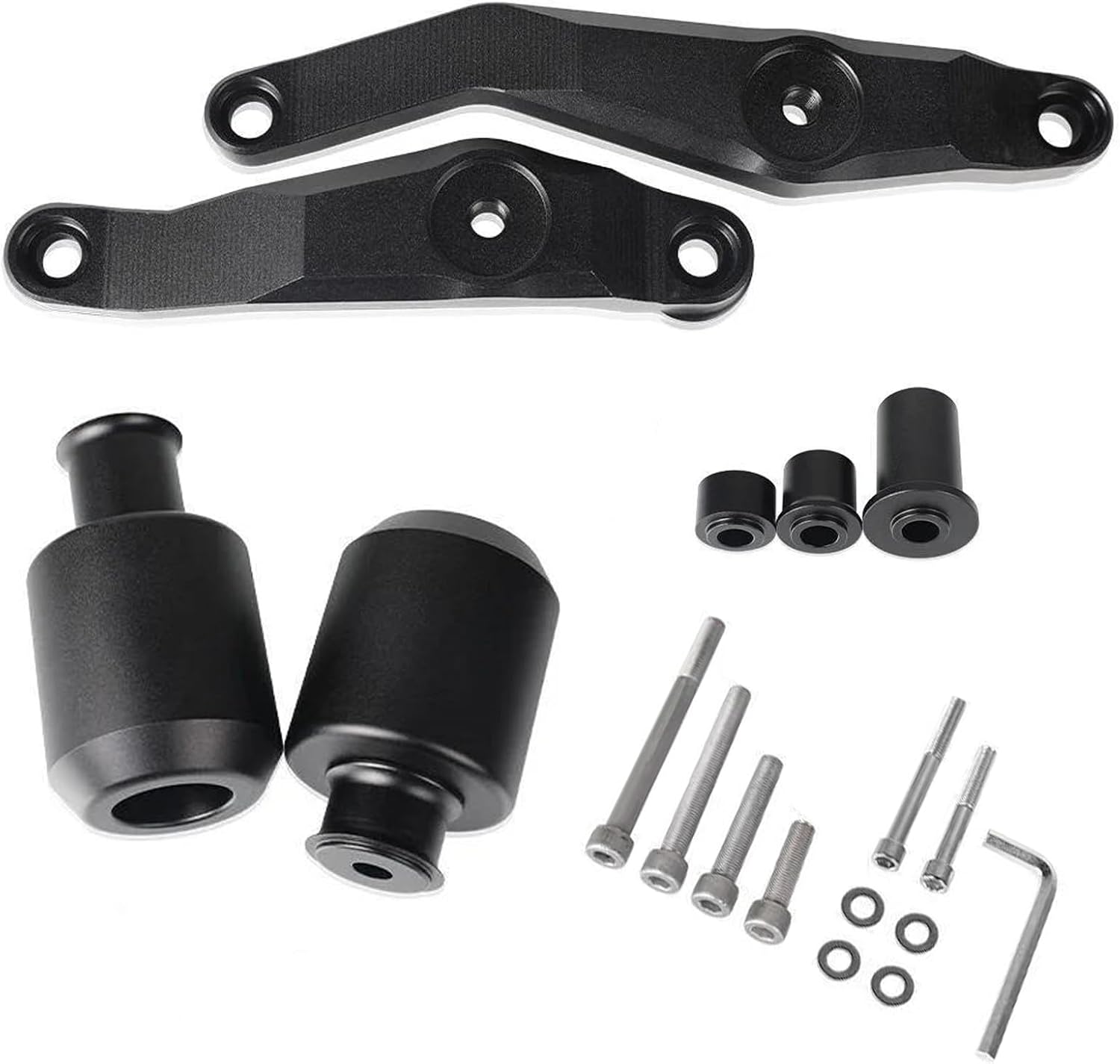 Trident 660 2021-2024 Frame Sliders - 2pcs Black Motocycle Engine Crash Protection Pad for T&riumph TRIDENT 660 2021 2022 2023 2024 (black)