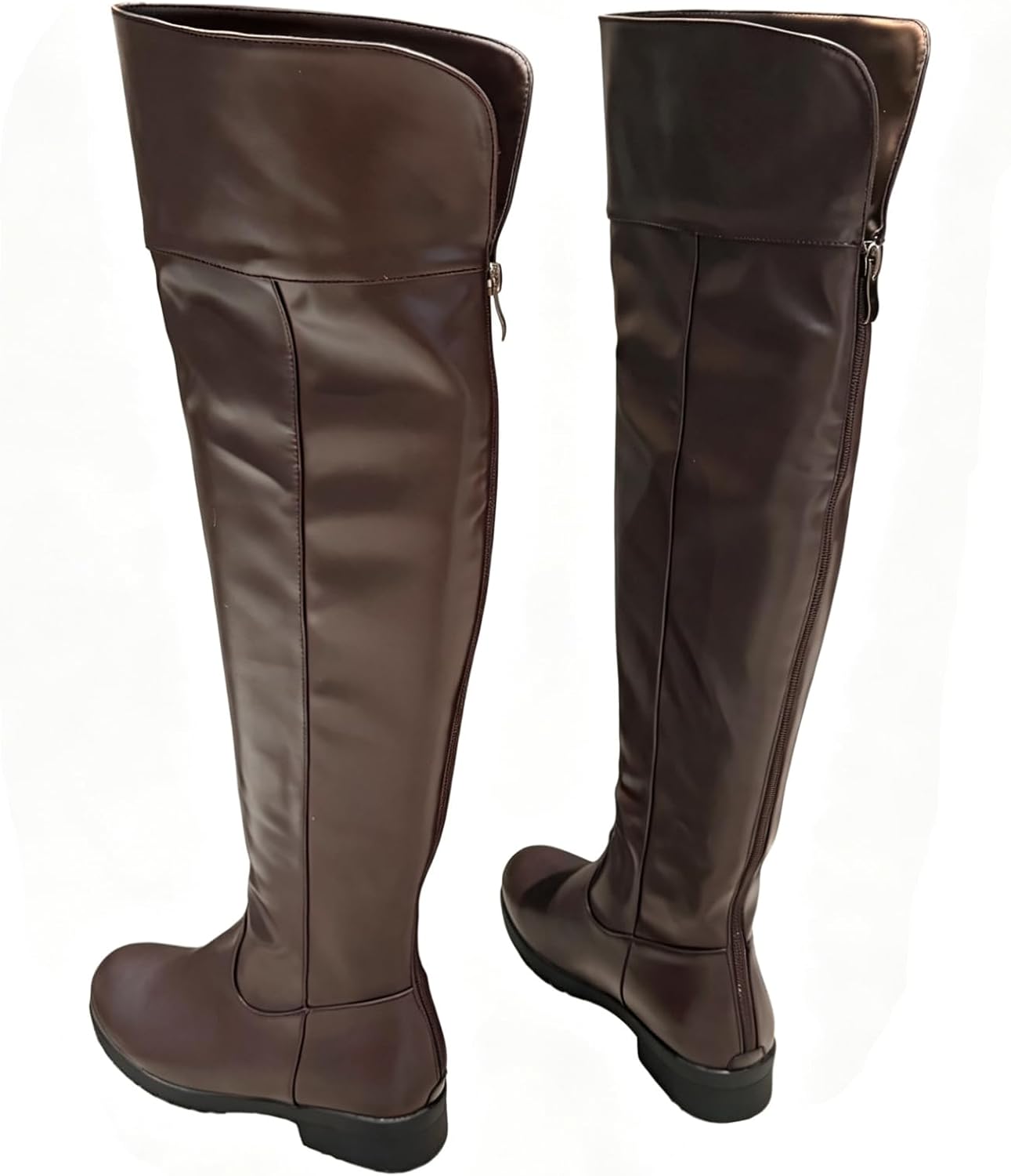Adult Men Knight Boots Leather Warrior Cosplay Costume Pirate Shoes Knee High Footwear Halloween Costume