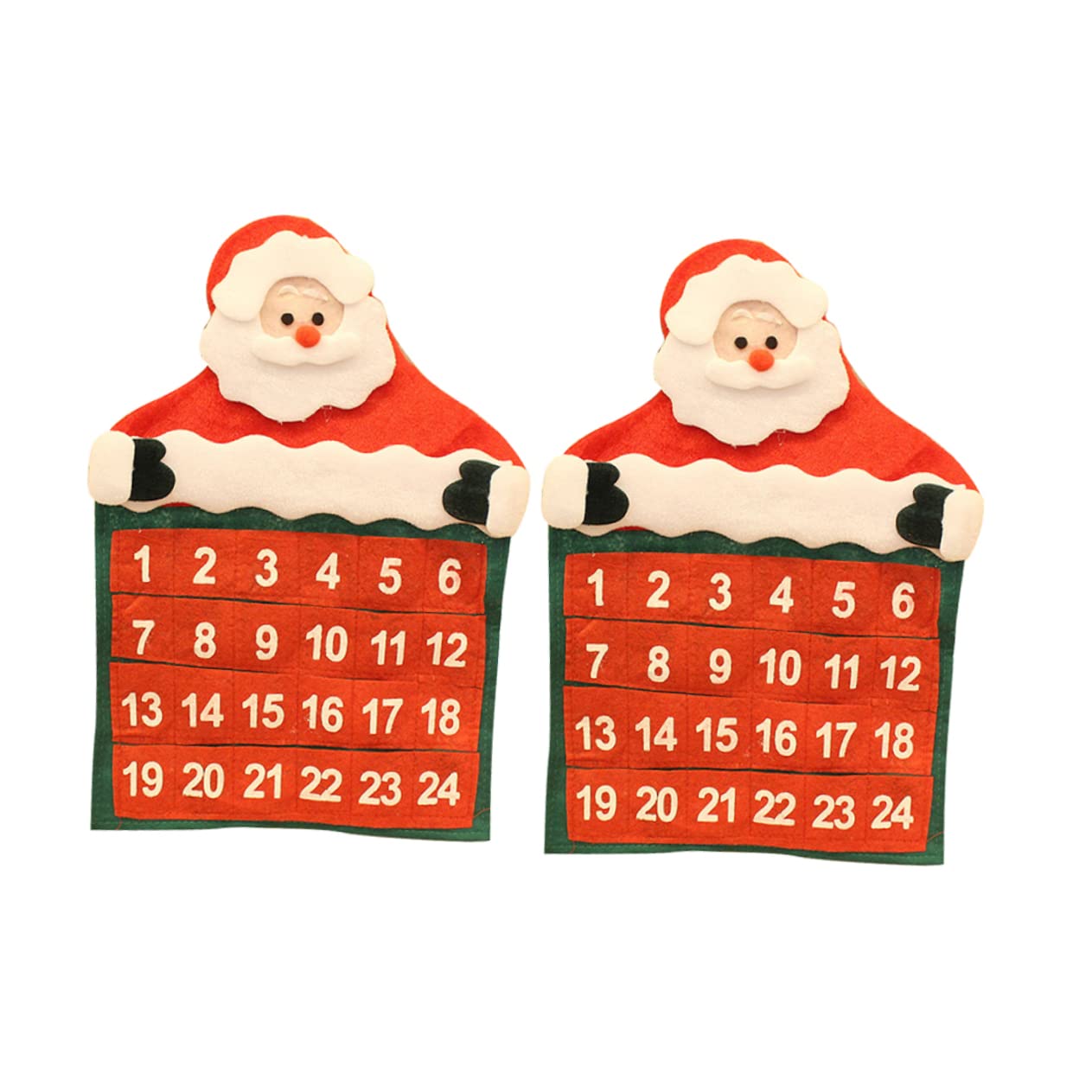 Cabilock 6 Piezas calendario de adviento festivo calendario de adviento de pared calendars calendario colgante de navidad cuenta regresiva de navidad objetos decorativos mayor