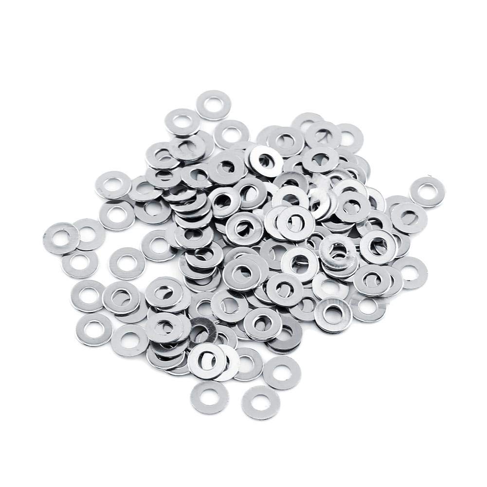 Flat Washers,100pcs 304 Stainless Steel Metric flat Washers Assortment