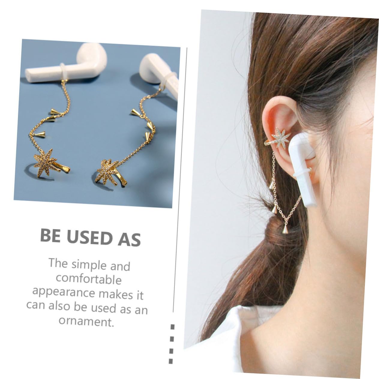 jojofuny 5pares Cadena Antipérdida Para Auriculares Accesorio Deportivo Para Sujetar Auriculares Para Ejercicio y Actividades