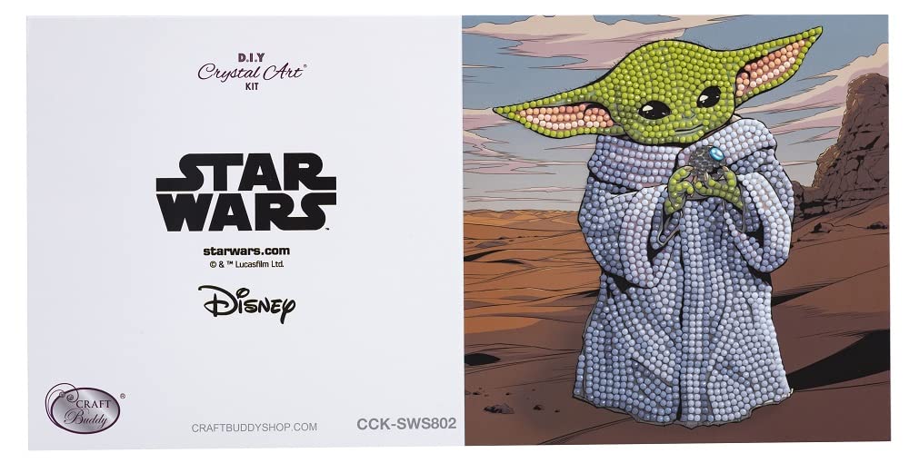 Crystal Art Diamantkarten Set - Star Wars Chewbacca DIY Bastelset 18x18cm