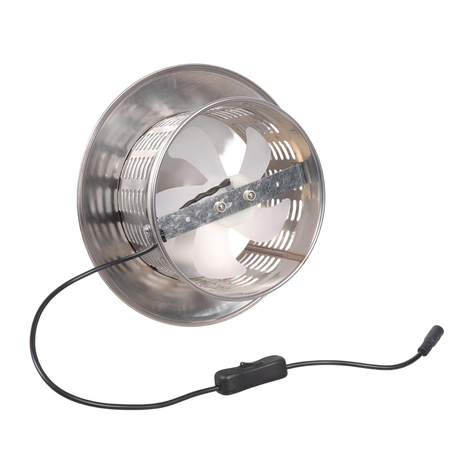 Tsophreniq Women's 160Mm Duct Blower 12V With Switches Powerful Air Basement Control Switches Fan
