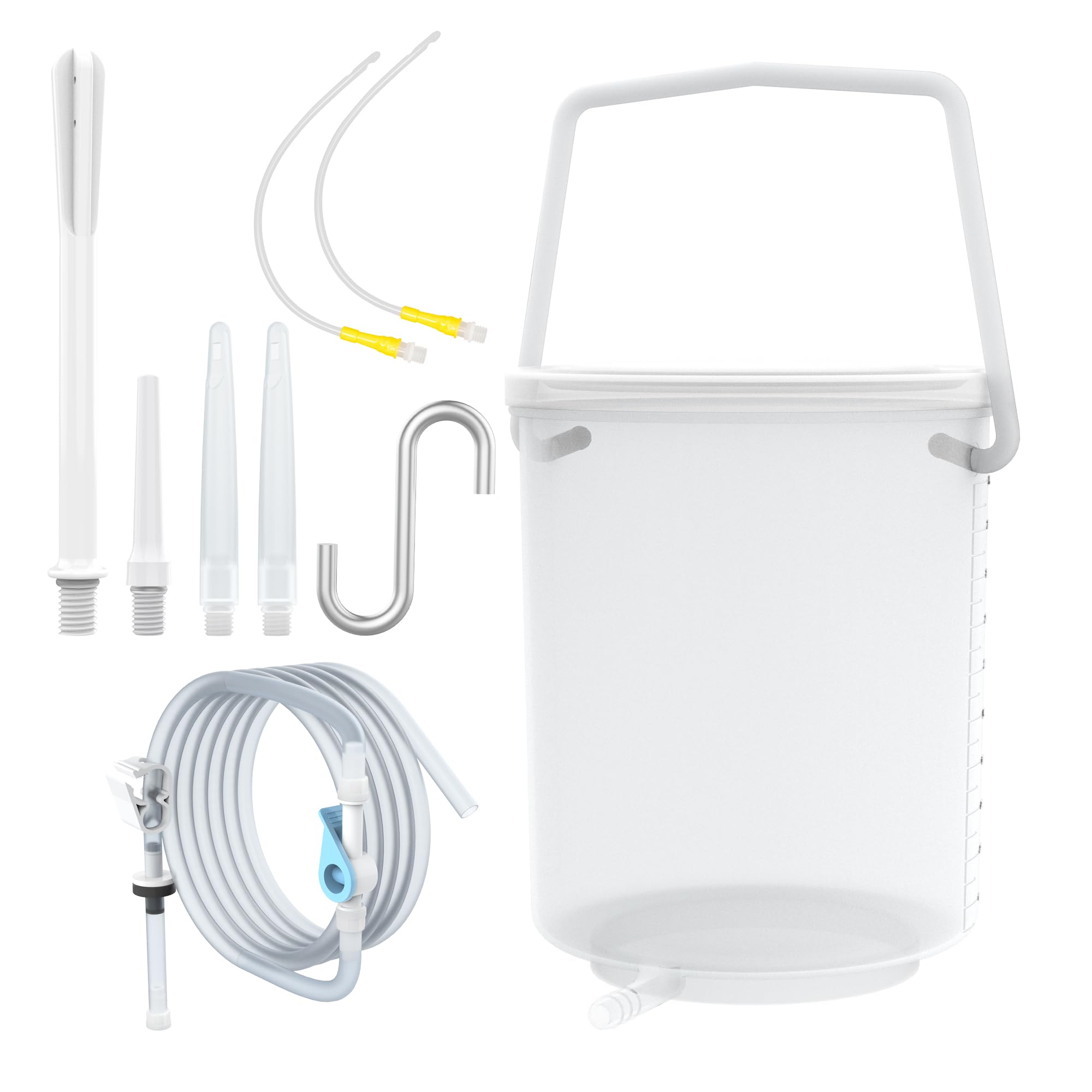 Tool トゥール　ENIMA TopQuaFocus 2L Enema Kit, Plastic Enema Bucket for Men Colon