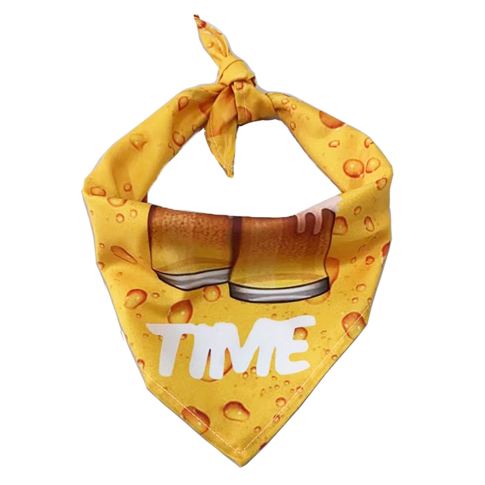 FUNAT Pet Summer Bandanas Saliva Towel, Single Layer Printed Dog Cat Triangular Scarf, Pet Beach Travel Outdoor Scarf