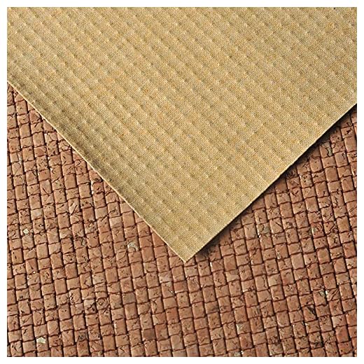 äkta Kork Läder Tyg Mjuk Tryckt Lättviktig Tyg I Naturlig Färg För Handväska Plånbok Skor Telefon Täcker Mätare Diy Hantverk 137x100cm(Color:2#)