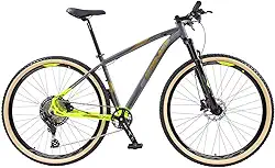 Mountain Bike 12v - Rino Escape 1x12 - Hidraulico - K7 11/50 (GRAFITE/AMARELO, 19)