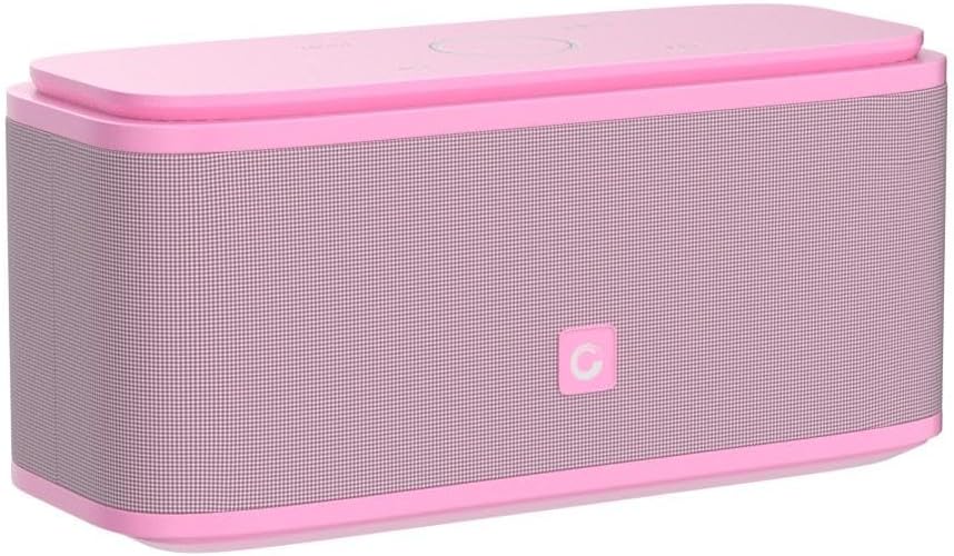 DOSS SoundBox Touch Wireless Bluetooth Speaker-12W HD Sound with Rich Bass, IPX5 Waterproof, 20H Playtime, Handsfree, for Gatherings, Home, Office, Outdoor, Travel-Pink - Image 4