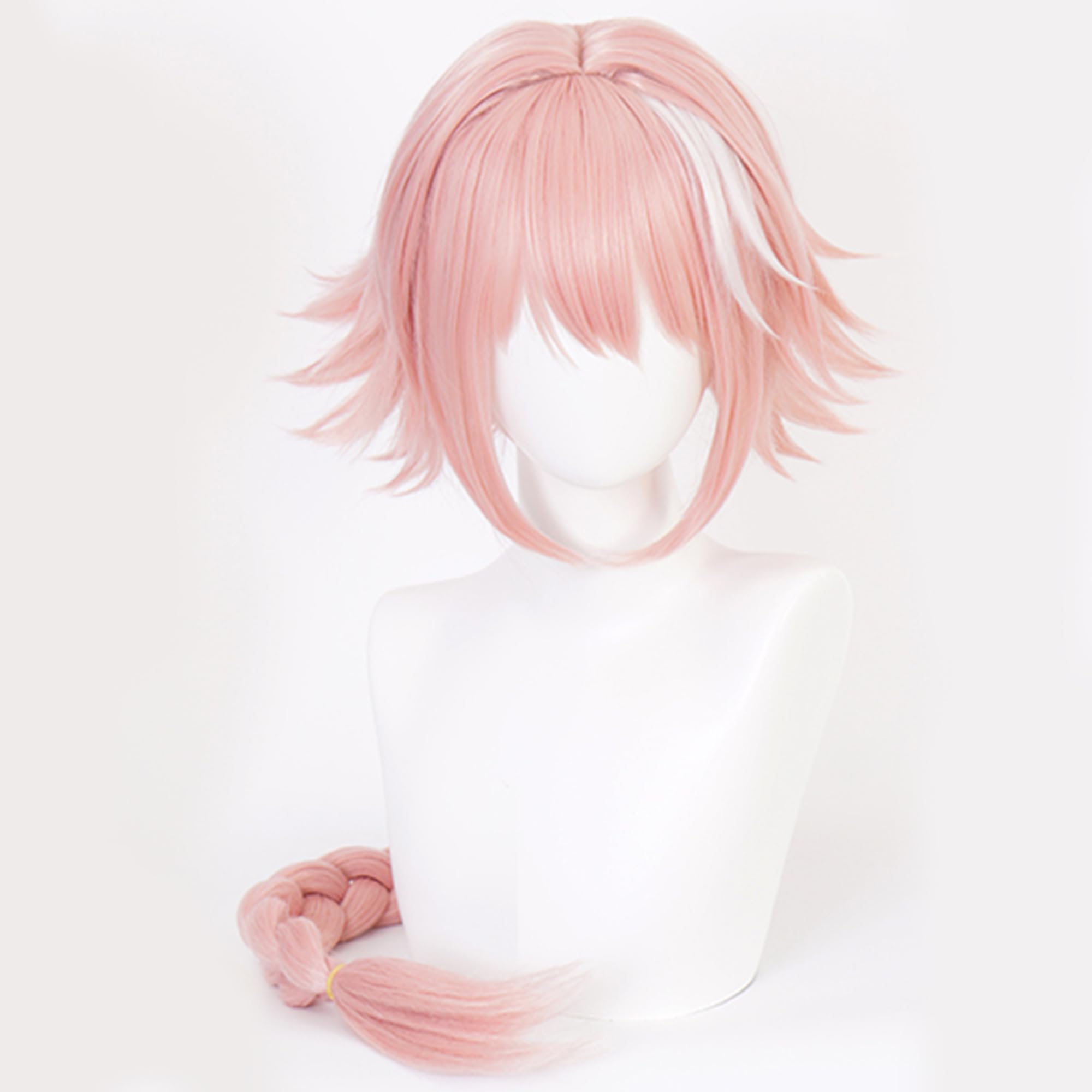Pink Long Braids Anime Wig with Heat Resistant Synthetic Costume Hairs for Women Halloween Cos Anime Party Replacement Wigs - Image 4