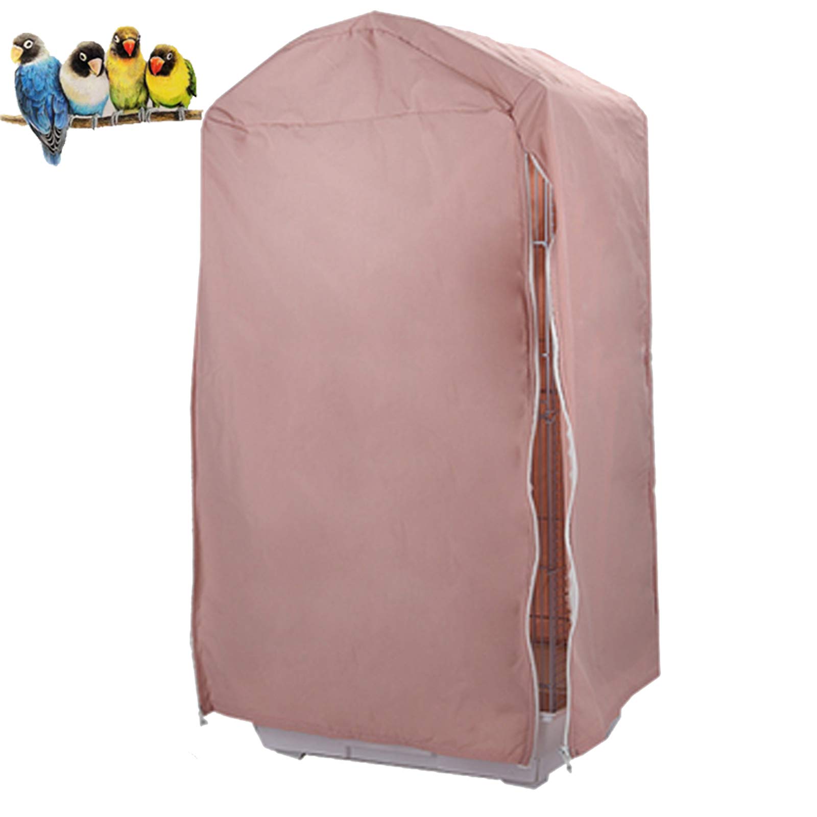 Bonaweite Birdcage Cover Parrot Cage Cover Shade Pet Universal Blackout Windproof Light-Proof Sleep Reduces Distractions Night Accessories Cloth Without Cage