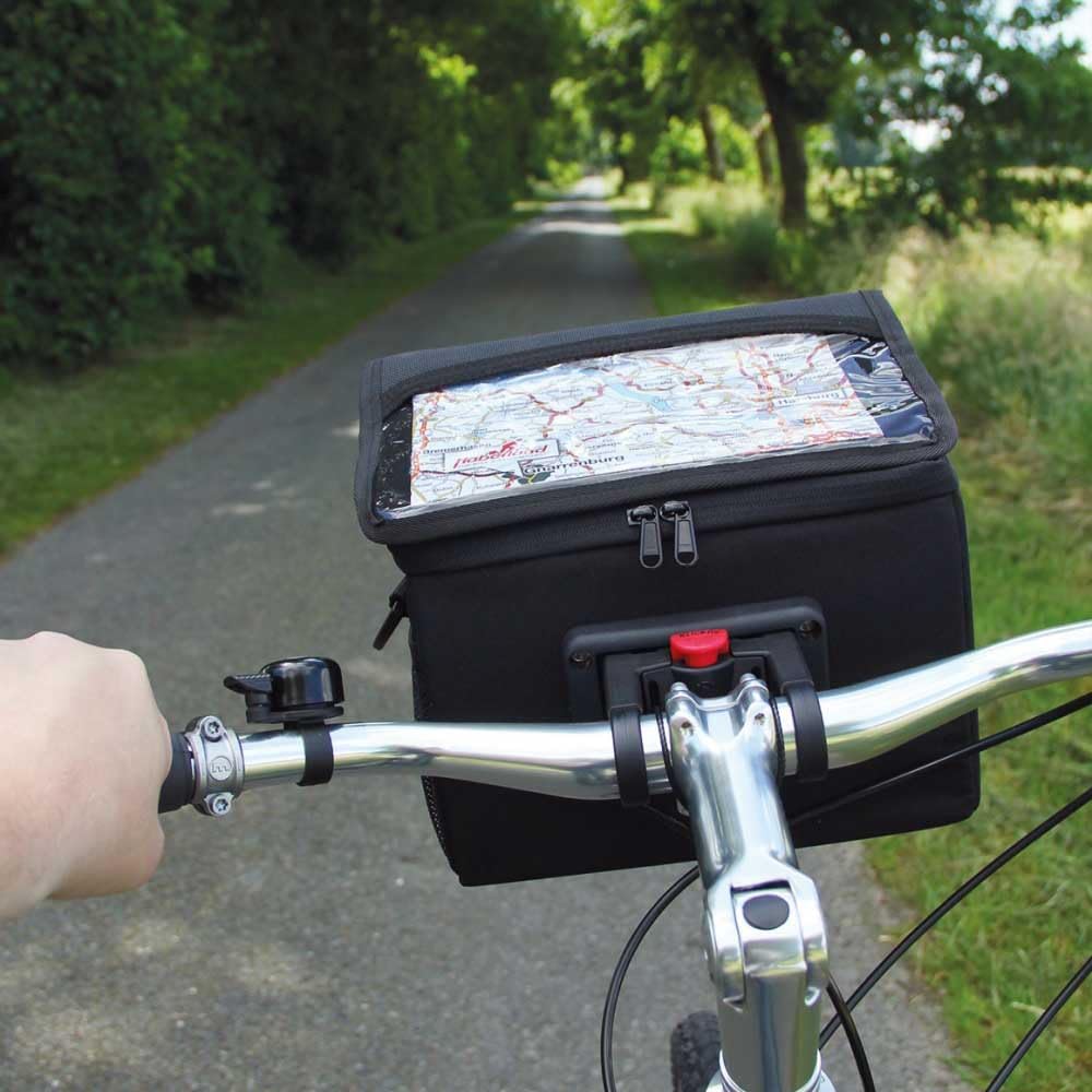 Haberland Fahrradtasche Lenkertasche 6L Schwarz Inklusive Klick-Fix-Adpter, LKF808 00