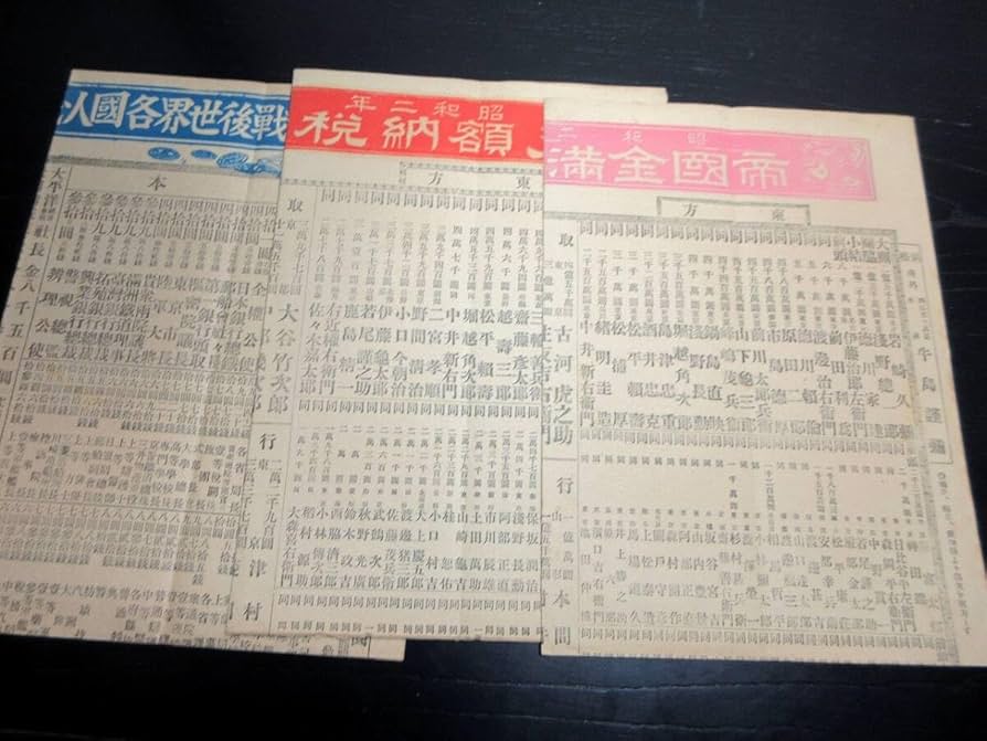 Amazon.co.jp: 3402昭和2年（1927）長者番付「帝国金満家一覧鑑