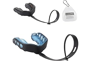 2-Pack Football Mouthguard with Straps and Case for Youth and Adults -...