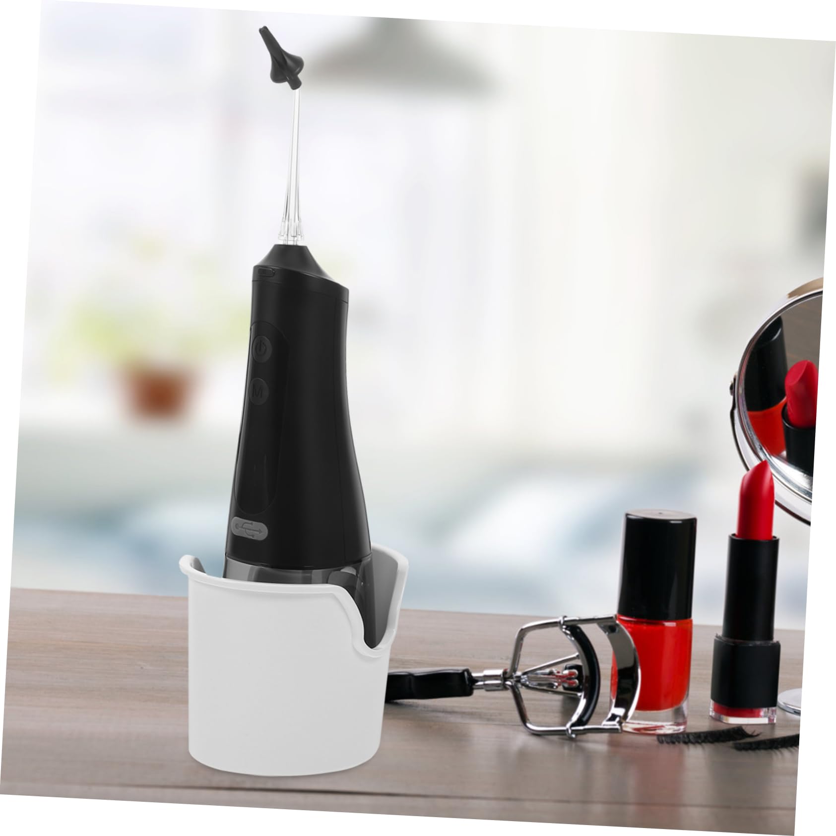 Kit de Nettoyage des Oreilles Électrique, 350ml, Ipx7, Pliable Noir
