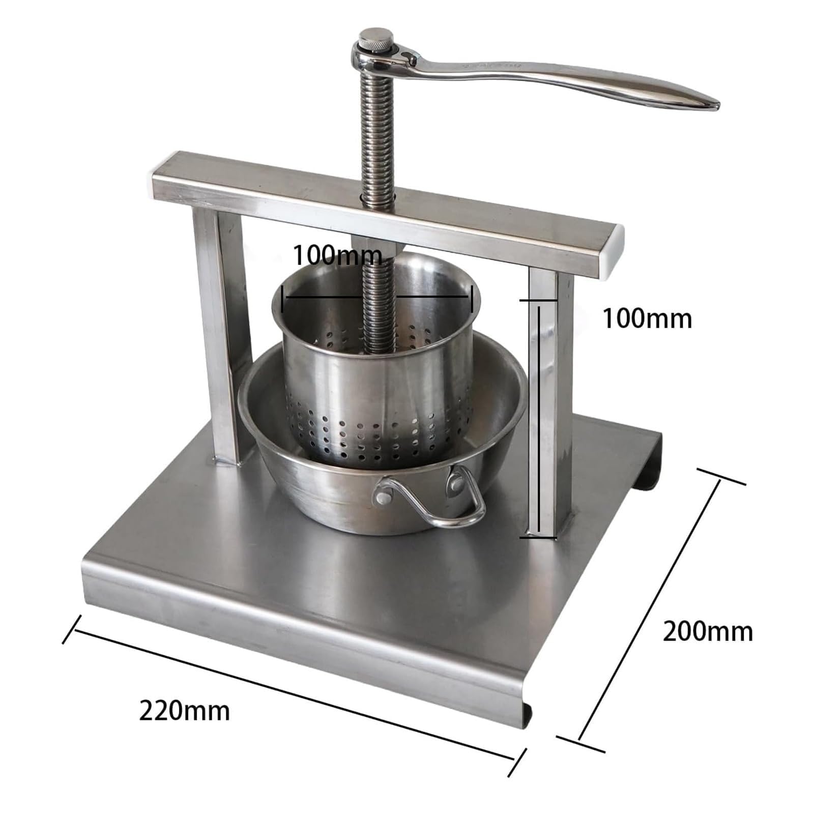 Spremiagrumi Manuale, Estrattore di Frutta con Sacchetto Filtro