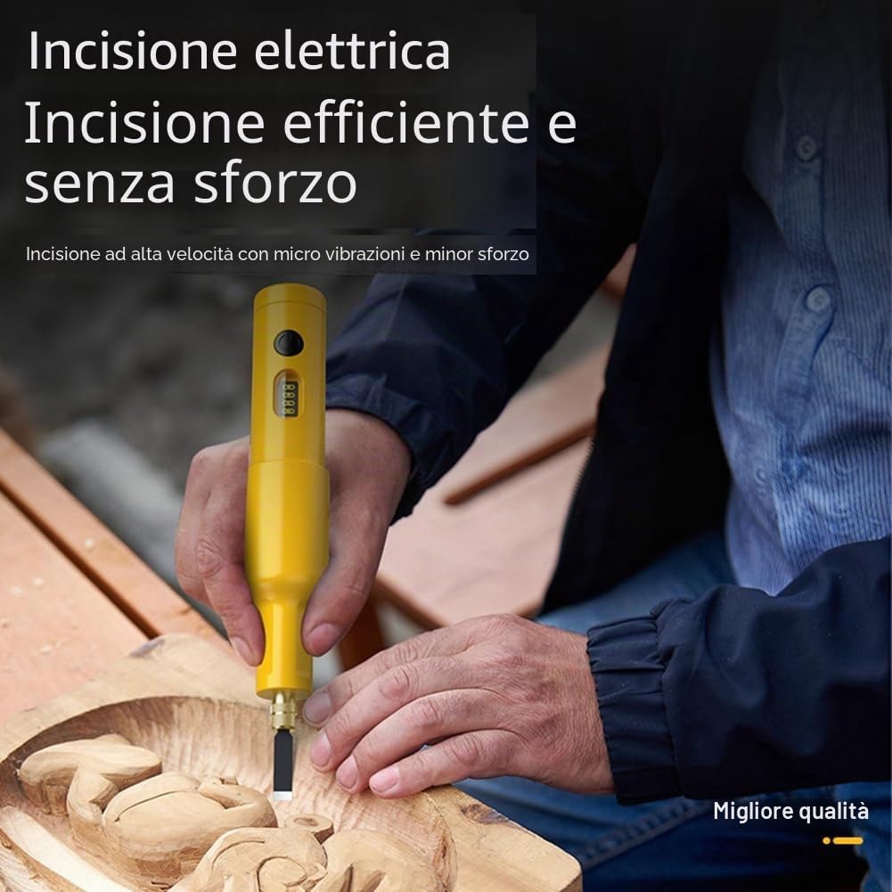 Set di Coltelli da Intaglio Elettrici da 40W, per Mobili, Carpenteria, Coltello da Intaglio per Radici, Utensile, Scultura, Cinzel di Carpentiere, Legno