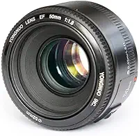 YONGNUO Lente YN50mm F1.8 de grande abertura, lente de foco automático compatível com câmera Canon EF Mount EOS
