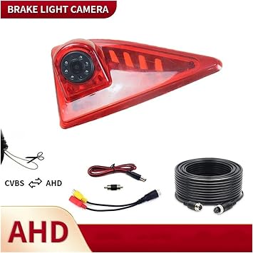 Car Backup Camera Reversing AHD Car Brake Light Rear View Reverse Camera For Master 3 Waterproof Backup Camera Wide Viewing Angle Of 170 Degrees