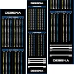 Designa Darts | Non Slip Carpet Darts Mat with Checkout Design | Multiple Colours & Sizes. (Blue, 80cm)