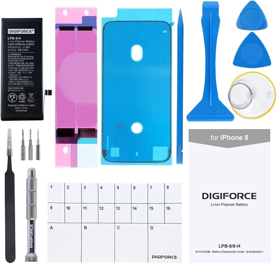 Amazon | DIGIFORCE for iPhone 8 バッテリー 互換 交換 大容量 日本