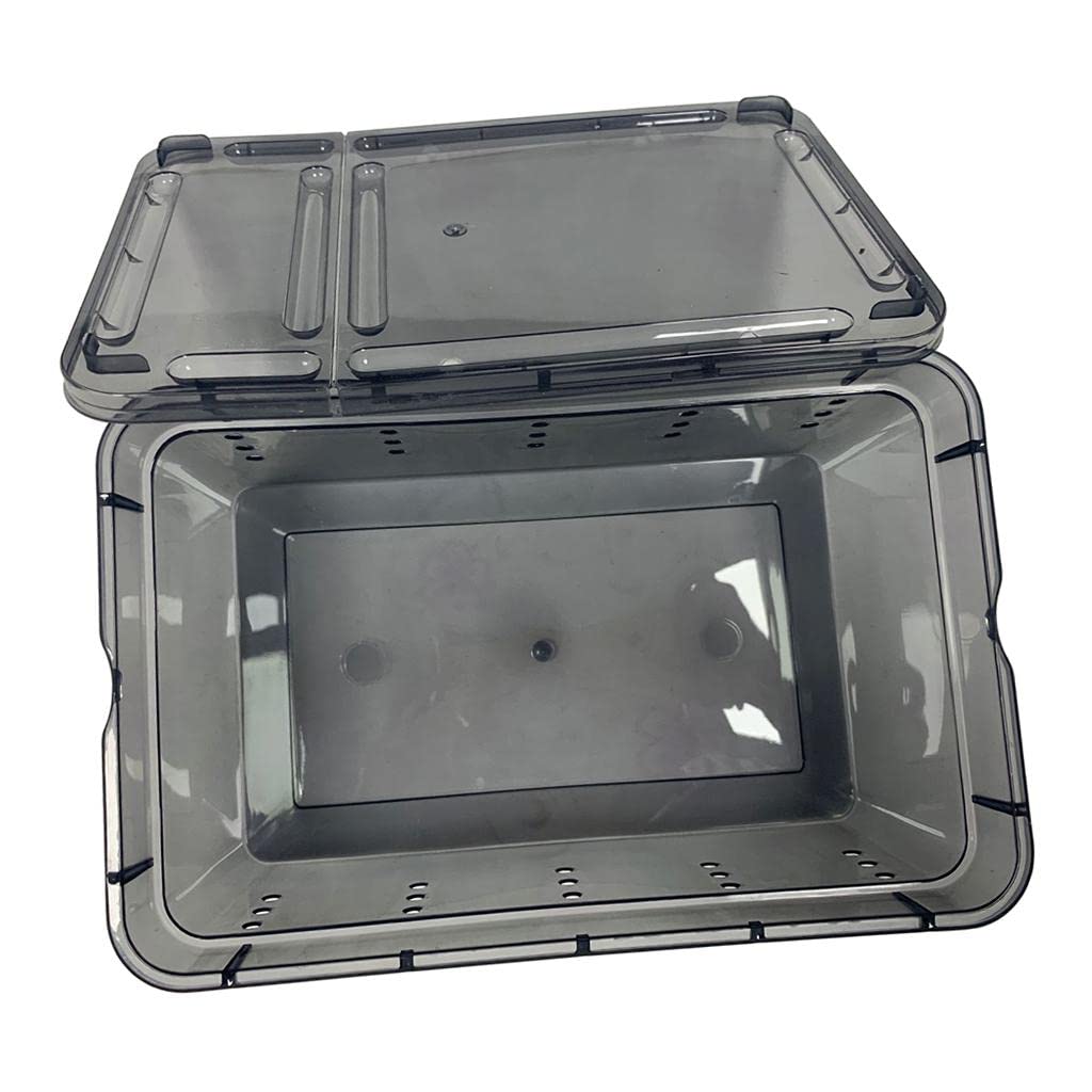 CALANDIS Reptile Spider Breeding Box Transport Case Feeding Hatching Tank Black | Pet Supplies | Reptile Supplies-image-36