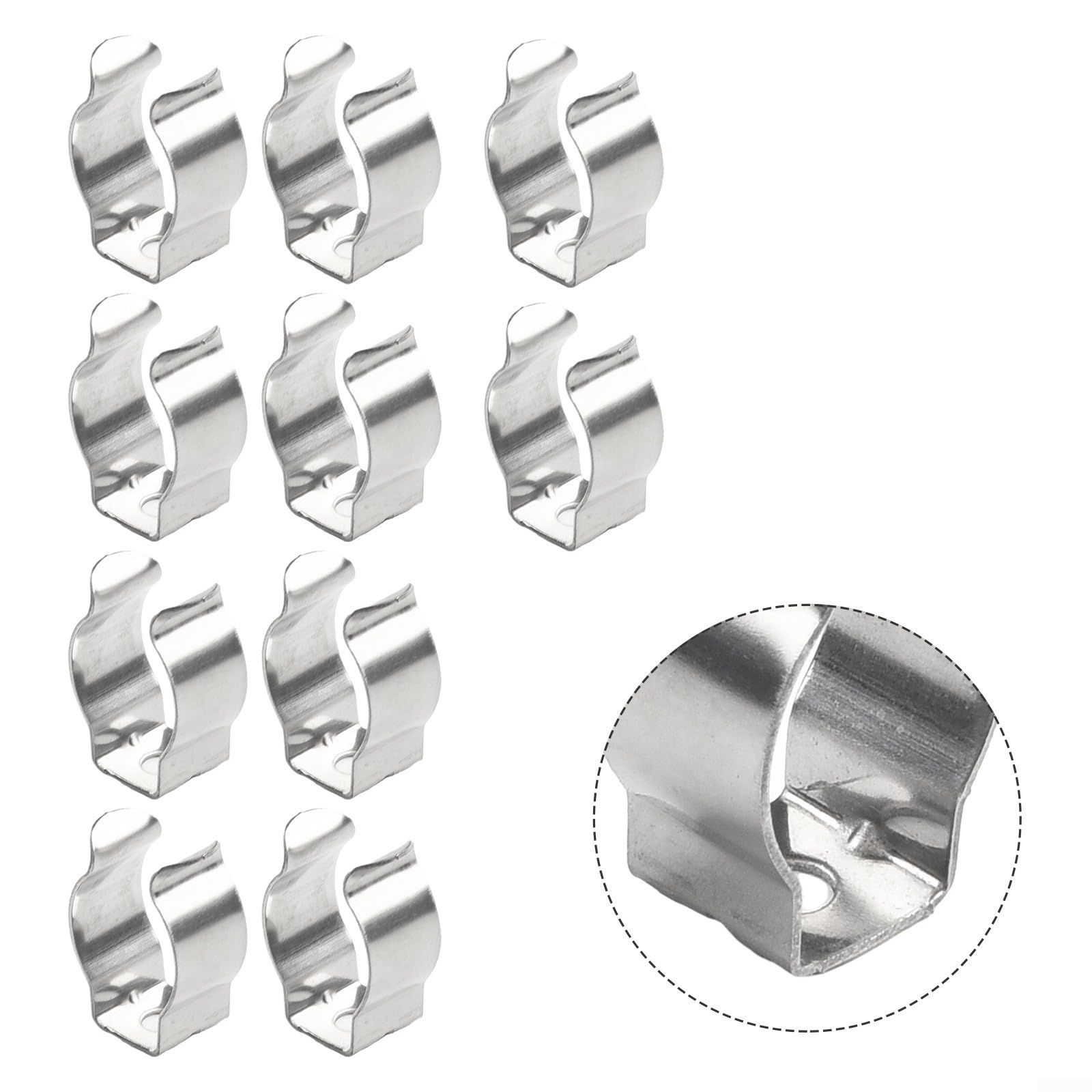 10Pcs Spring Clamps,Spring Terry Clips, Tools Spring Terry Clips, Heavy Duty Tool Storage Hangers For Shed Cabinet Hanging Kitchen Home Garden Garage Organization(16mm)