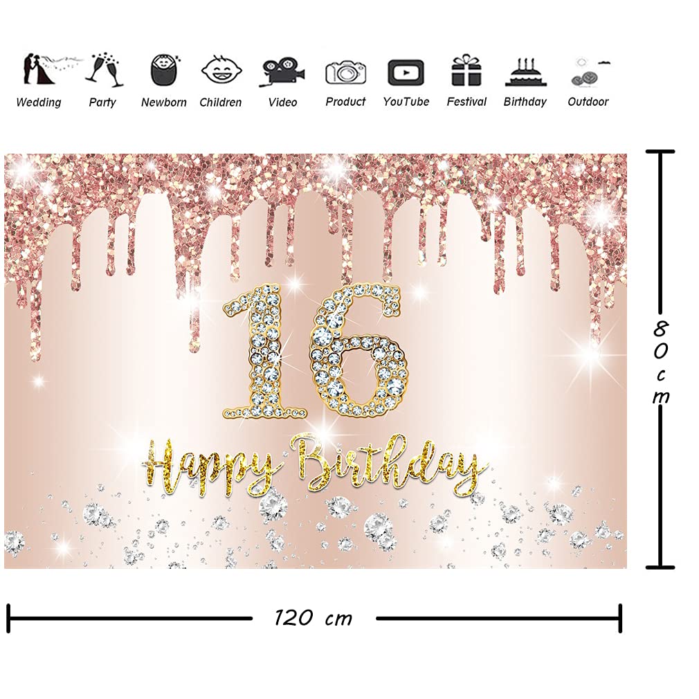 Geburtstagskarte Zum 4. Geburtstag – Roségold Boho-Design Für Mädchen, Mit Umschlag, 12,7 X 17,8 Cm