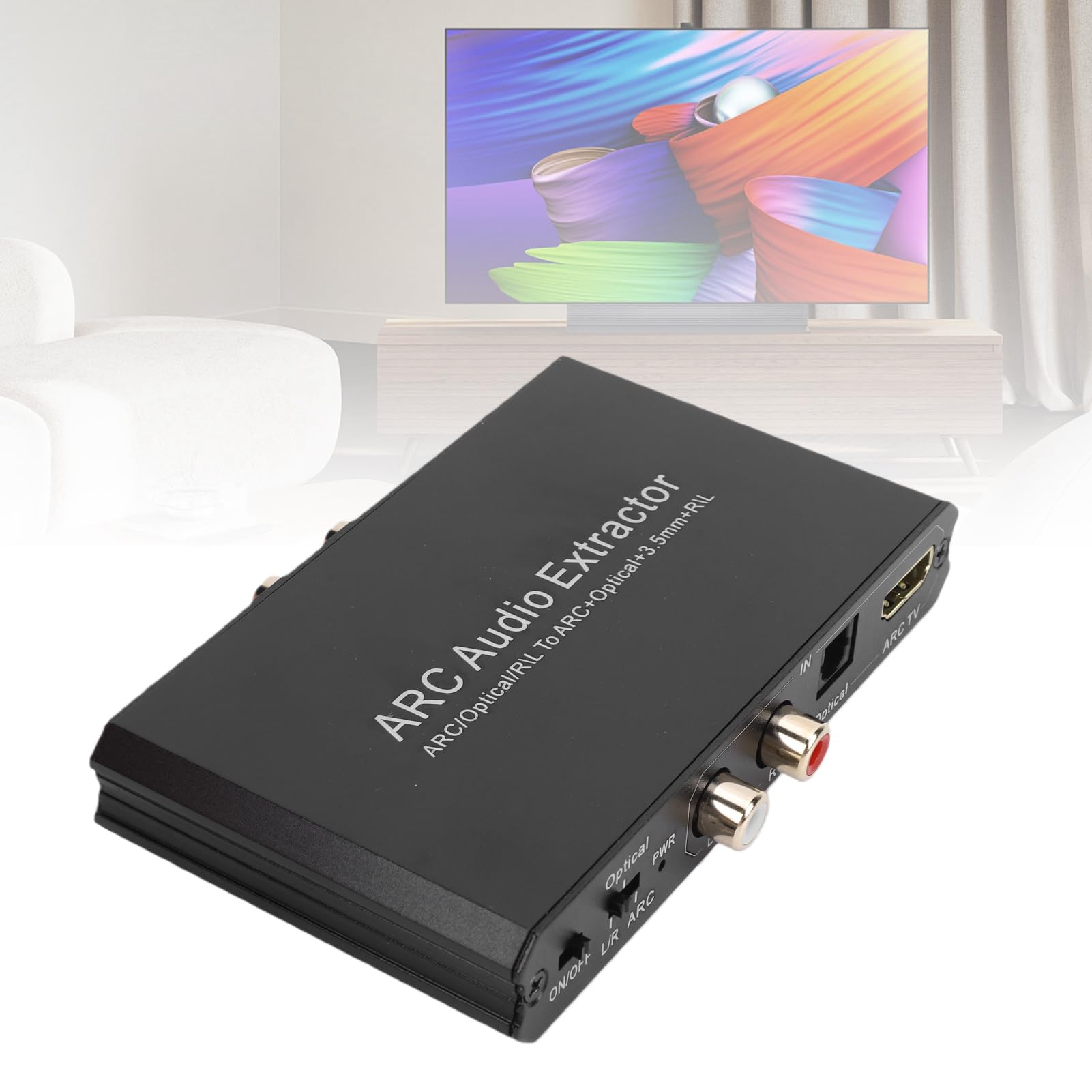 Generic ARC Sound Extractor Convertitore Digitale-analogico DAC Ad Alta Definizione da 24 Bit 192 KHz per Sistemi Home Theatre