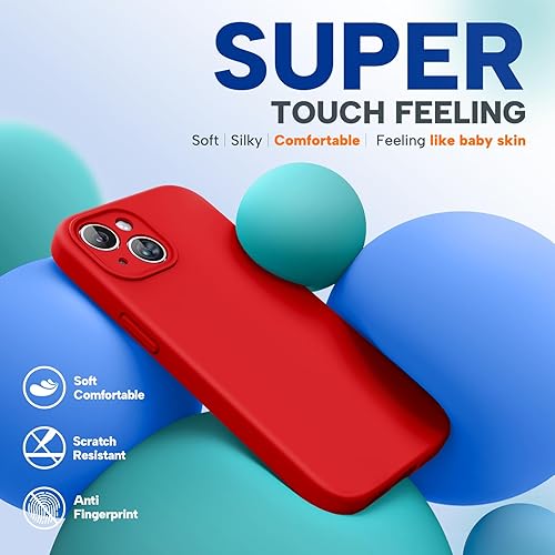 Miniatura 233 de Miracase - Funda diseñada para iPhone 11 con protector de pantalla, funda de goma de silicona líquida, protección total contra caídas y a prueba