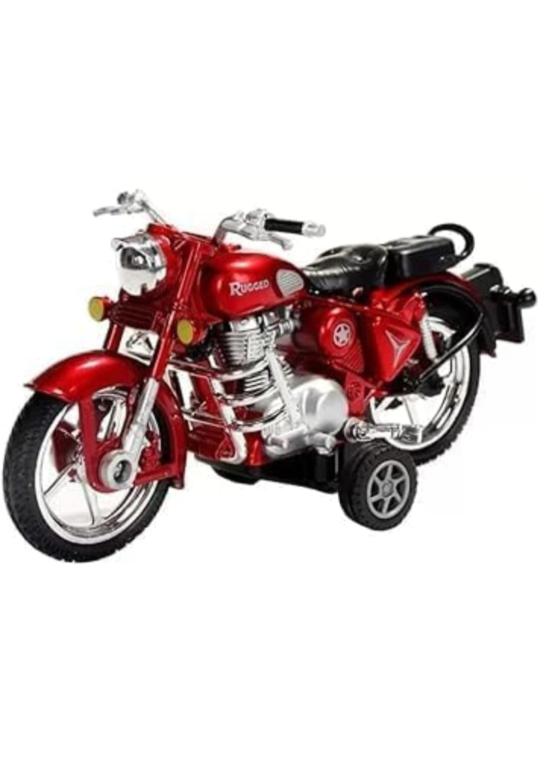 Rugged Toy Bullet Bike for Kids: Enfield Pull Back Scale Model - Realistic Motorcycle Experience for Young Riders (Pack of 1) (Red) (B0D5YQWH4J) Amazon Price History, Amazon Price Tracker