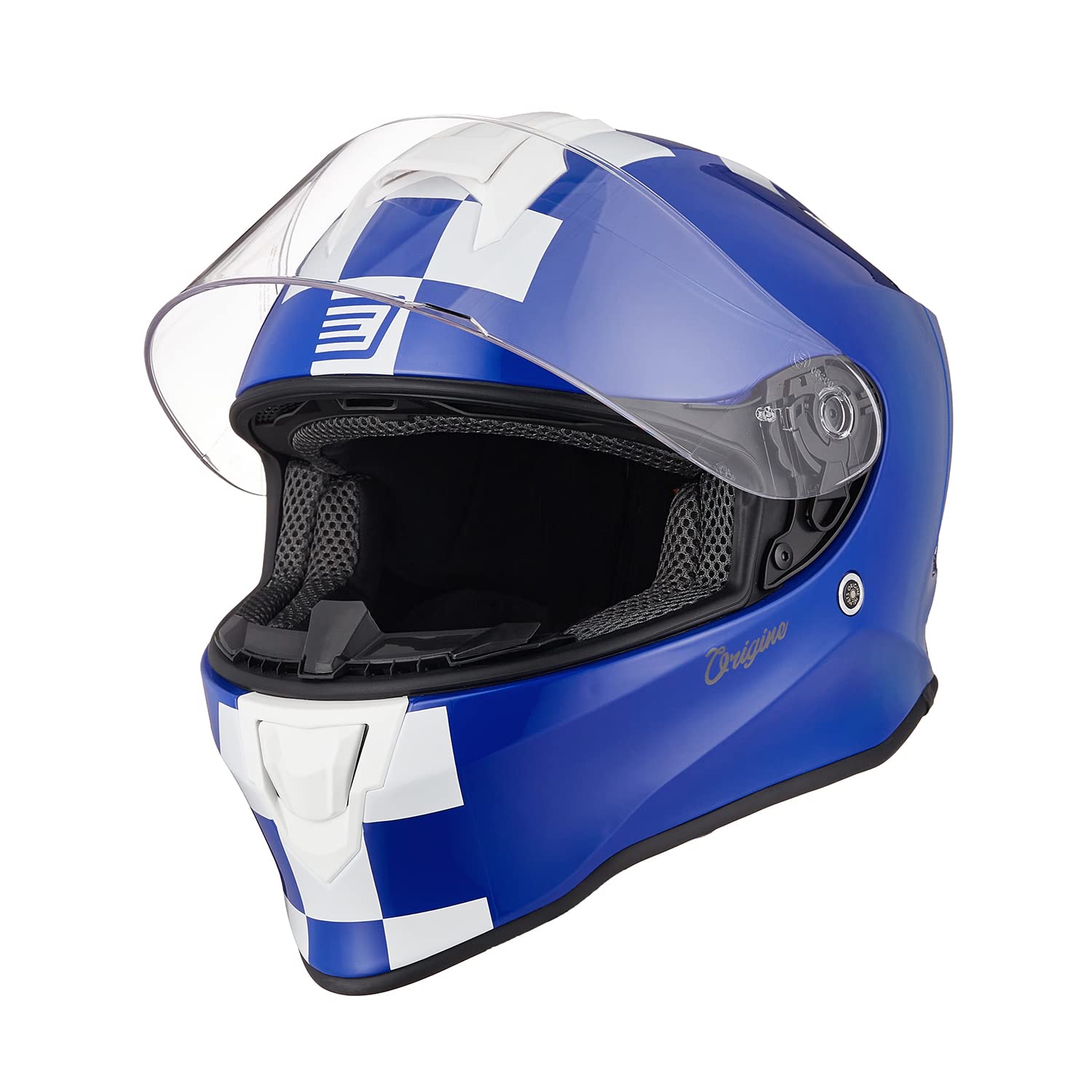 ORIGINE Casco Moto Integral con Visera para Adultos y Niños Homologado ECE (Bolt Gloss Red Black,L) — view 12
