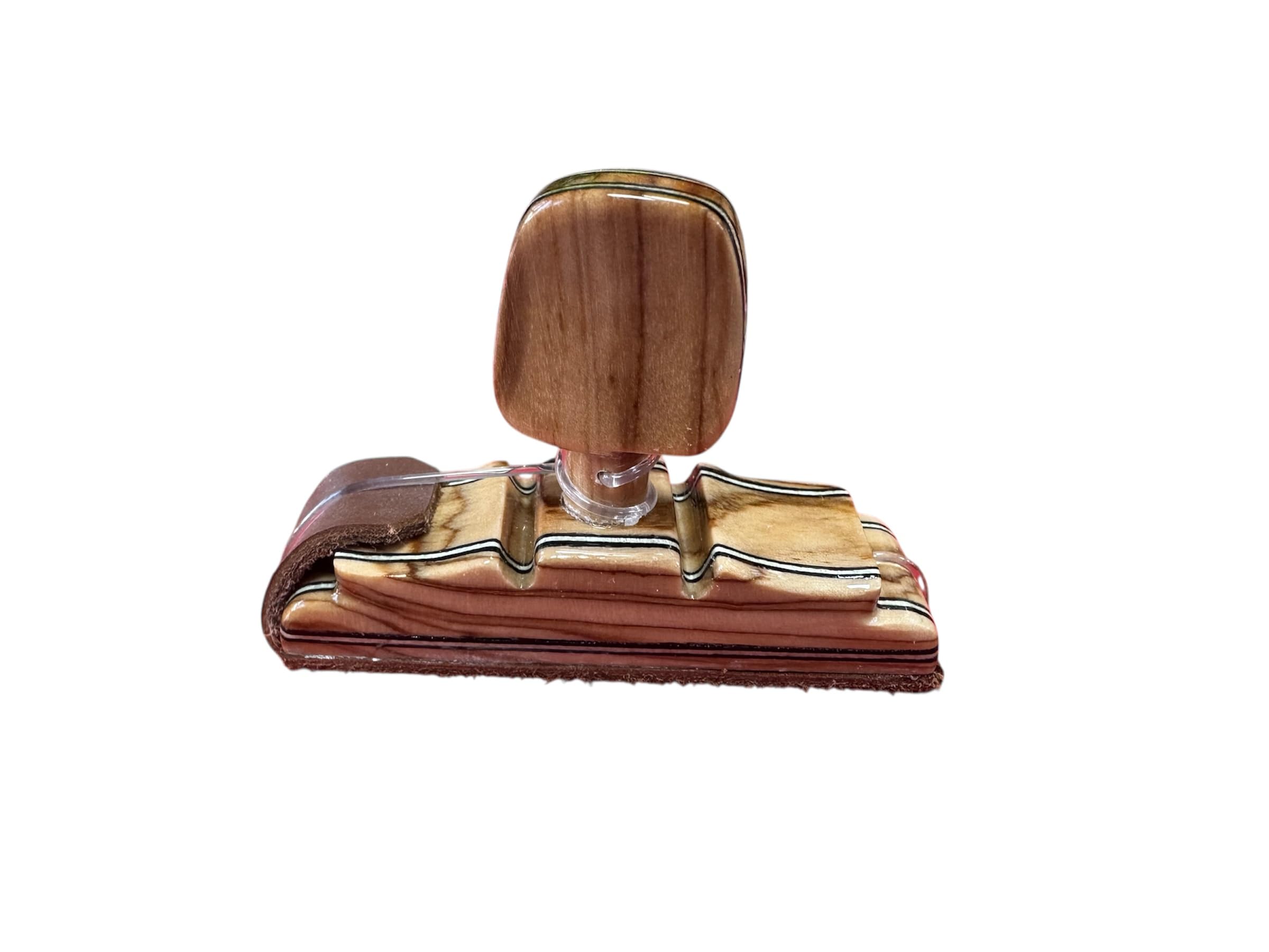 Cejilla Artesanal “Alma de Olivo” para Guitarra Flamenca | Madera de Olivo, Clavija de Olivo y Ajuste de Piel de Vaca, Nylon Resistente | Hecha a Mano en Algeciras