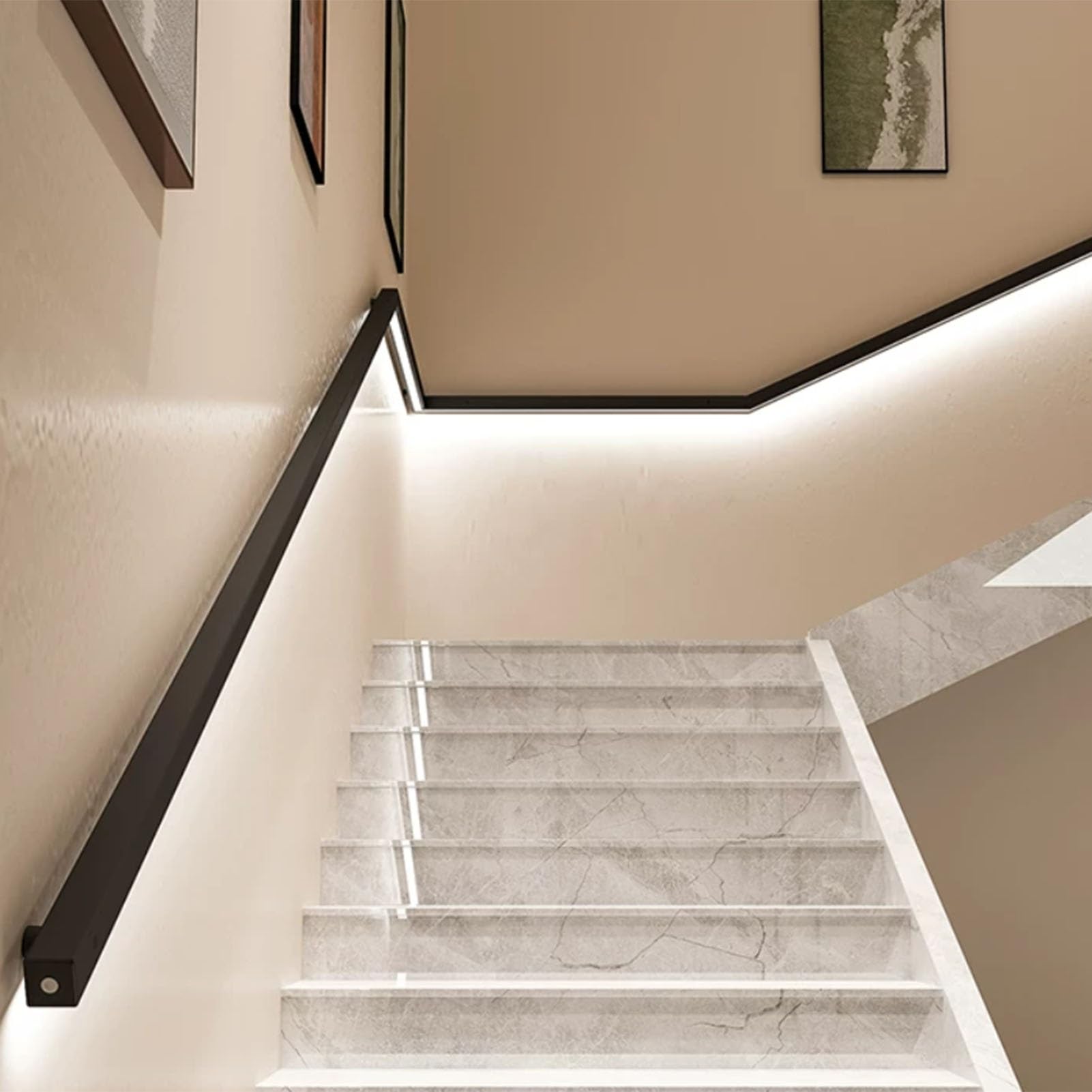 Illuminazione a LED con attivazione del movimento, minimalista, in alluminio, per scale più sicure, facile da installare, 3,9 m, per cucina e terrazza