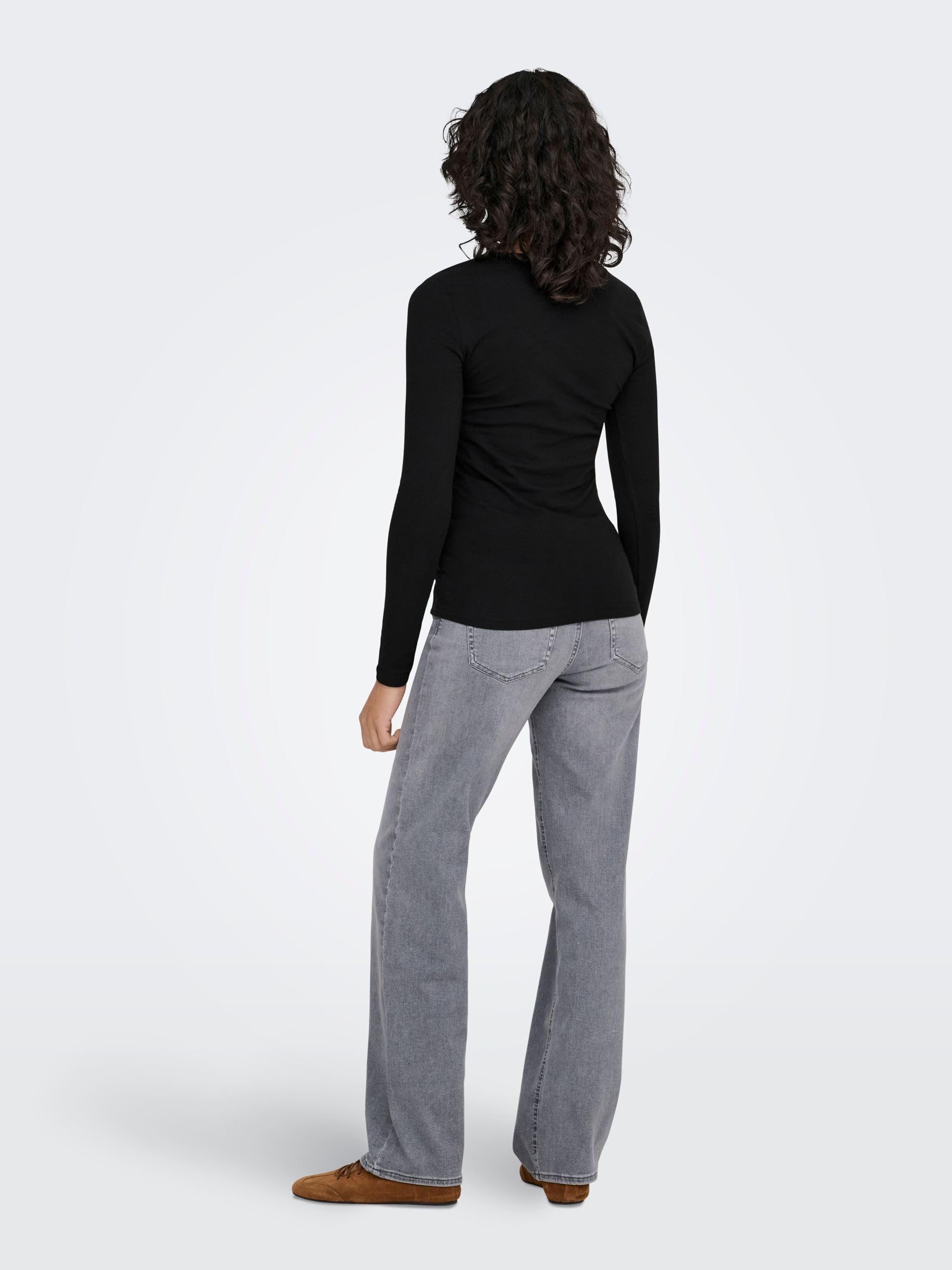 ONLY Onllive Love New Ls O-Neck Top Noos, T-Shirt à Manches Longues Femme