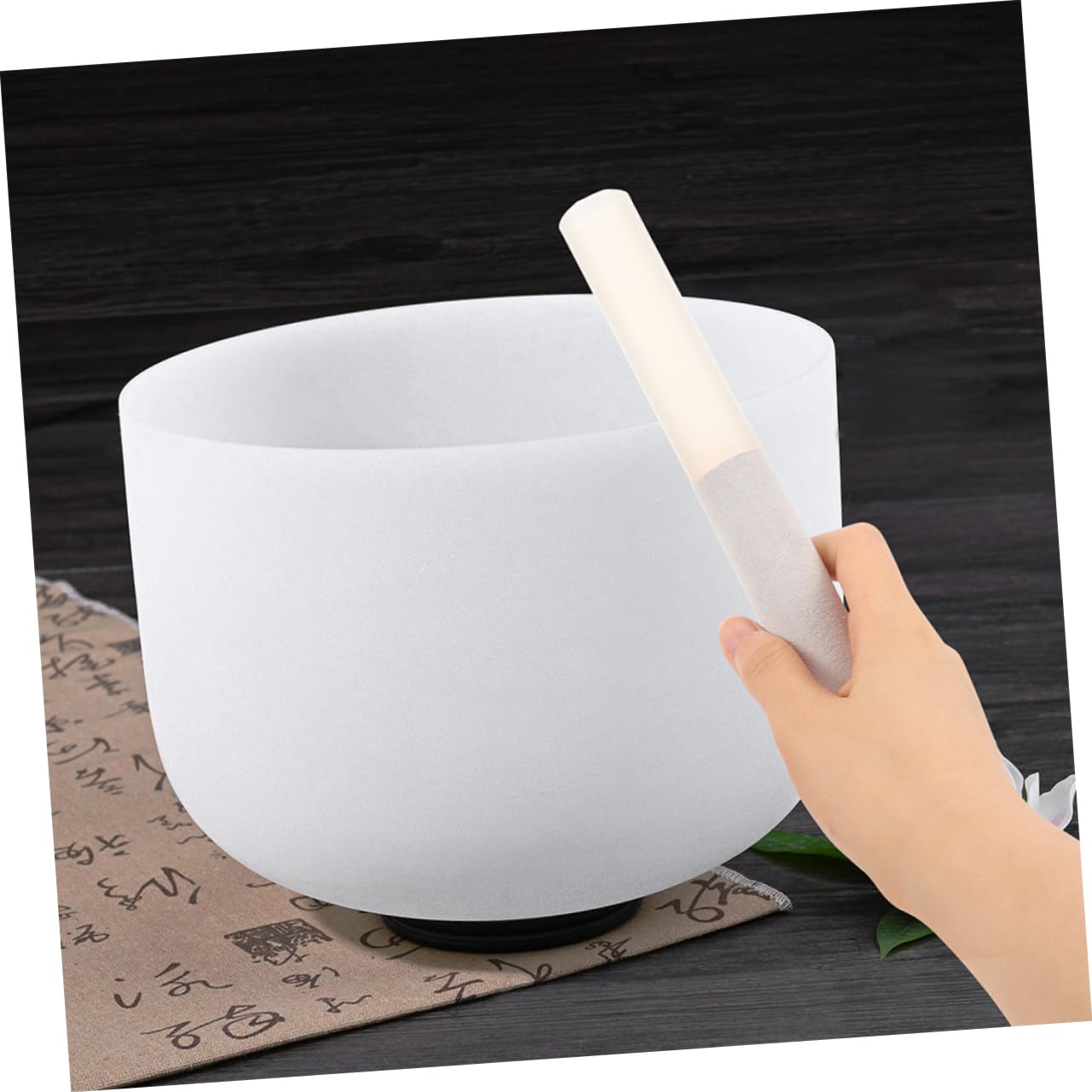 Abaodam Crystal Stick 2 Pieces Acrylic Singing Bowl Mallets Pyramid Shape for Meditation Yoga Sound Therapy and Musical Performance - Image 4