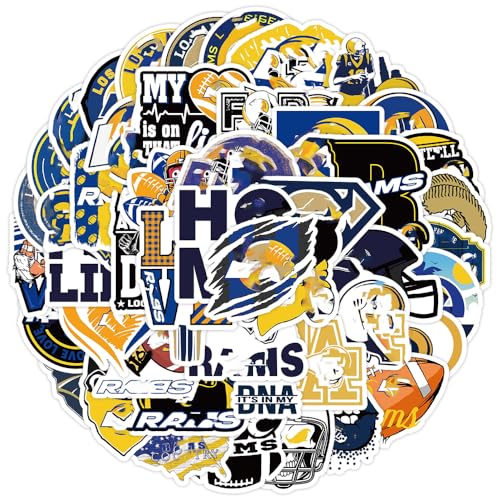 50 PCS American Sport Team Stickers Pack for Water Bottle, Laptop, Bicycle, Computer, Motorcycle, Travel Case, Car Decal Decoration Sticker