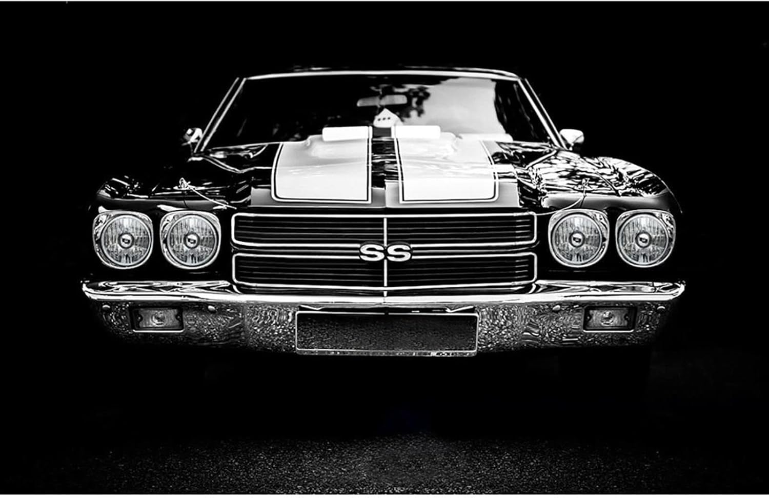 Octane Lighting 5 3/4 Crystal Clear Metal Glass Headlight LED 4000 Lumens H4 Light Bulb Headlamp Pair