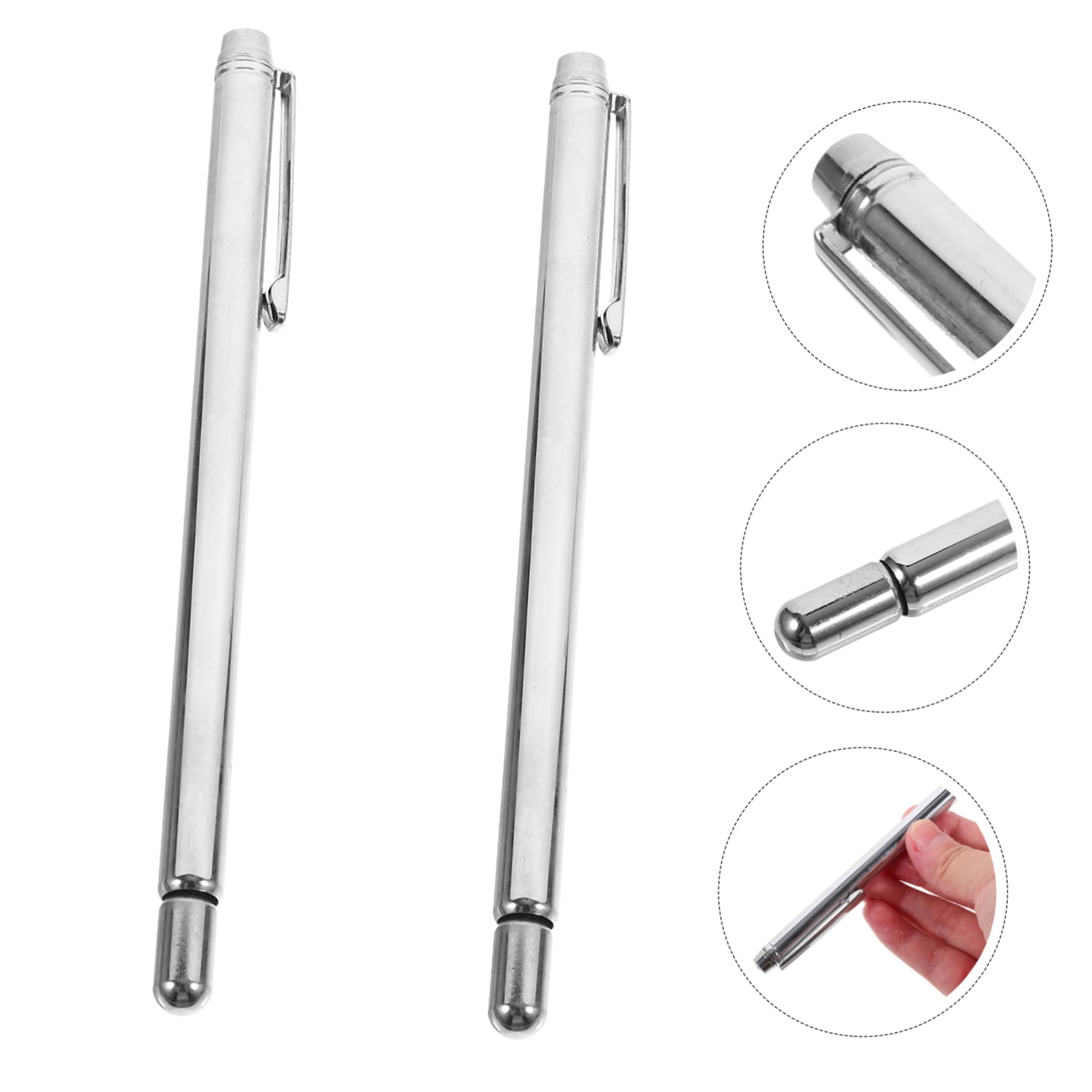 VILLFUL Long Outdoor Dowsing Rods 2pcs Stainless Steel Divining Rods for Spiritual and Camping Use