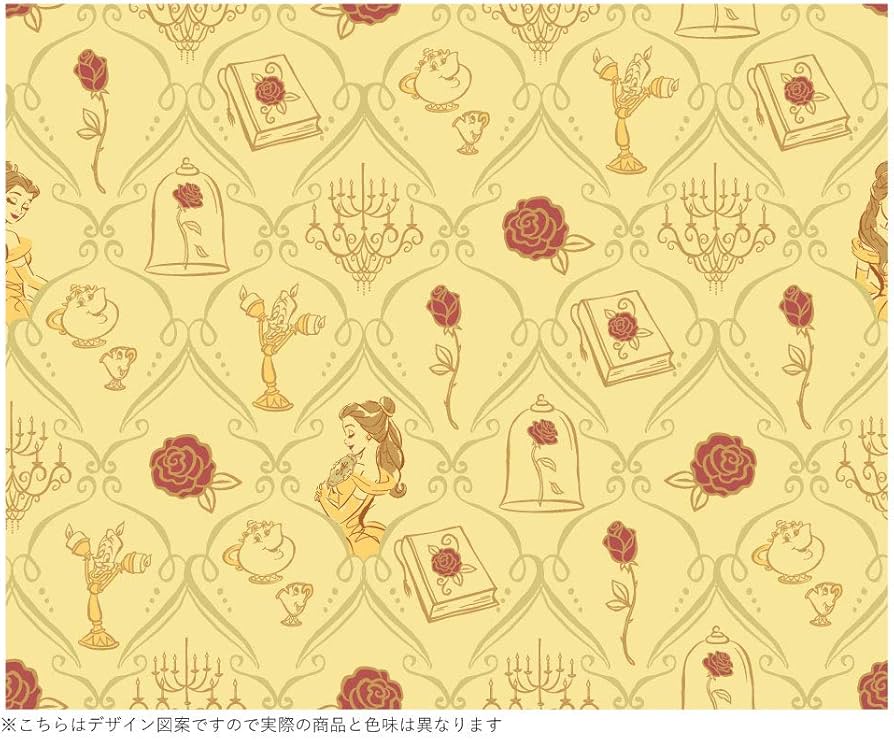 【送料込】美女と野獣　遮光2級カーテン2枚組 Amazon｜Disney(ディズニー) 美女と野獣 ベル2級遮光 遮熱