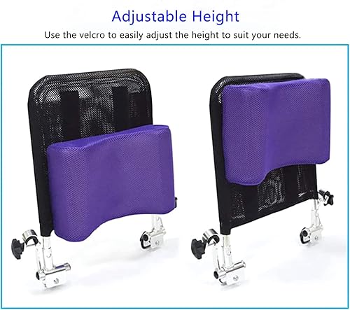 Miniatura 4 de Respaldo para reposacabezas de silla de ruedas, reposacabezas y cuello, cómodo cojín de respaldo de asiento tipo U, ángulo ajustable, baja