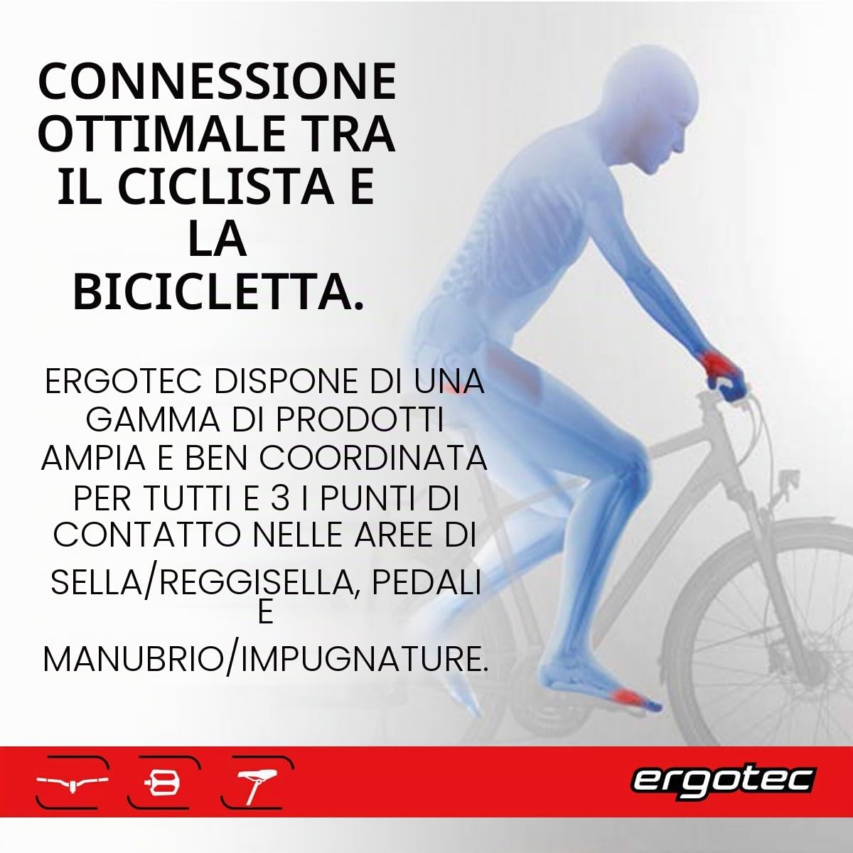 ERGOTEC Manubrio MTB Riser Bar 50 i 35,0 mm Diametro del morsetto del manubrio: 35,0 mm | Larghezza del manubrio: 780 mm | Gri