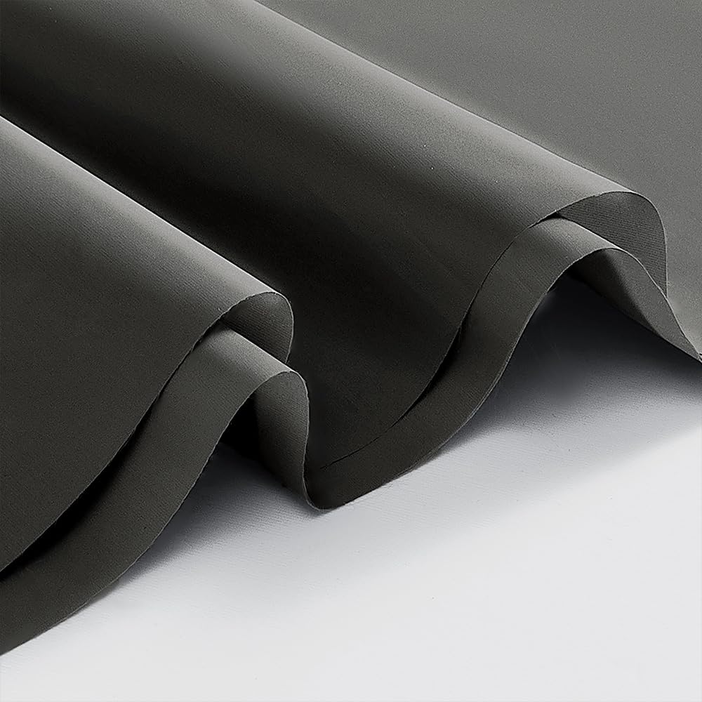 Tela de tafetán de nailon gris mate 400T de 60 pulgadas de ancho, de alta densidad, impermeable, suave y cálida, para ropa, chaqueta de costura, chaqueta de intercambio al aire libre,